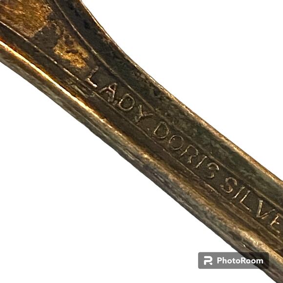 Princess Lady Doris Pattern Salad Fork Silverplate Novelty Flatware Discontinued - Picture 7 of 10